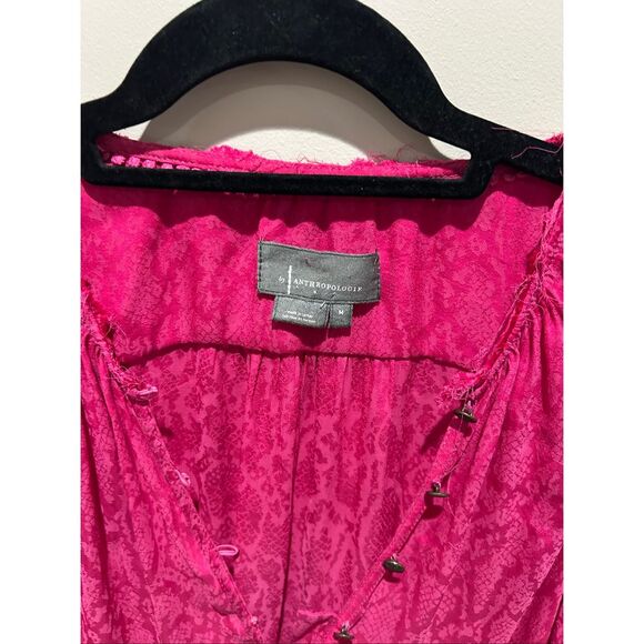 Anthropologie Flutter Sleeve Top - Picture 4 of 11